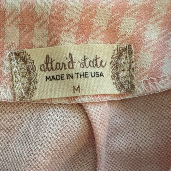 Altar'd State Pink Checkered Mini Skirt - Picture 3 of 4